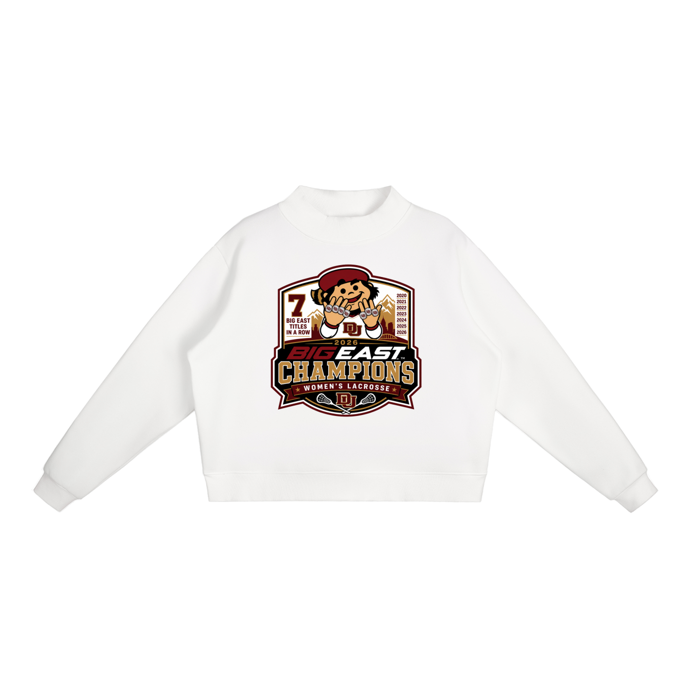 7-PEAT Mock-Neck Crew Sweatshirt